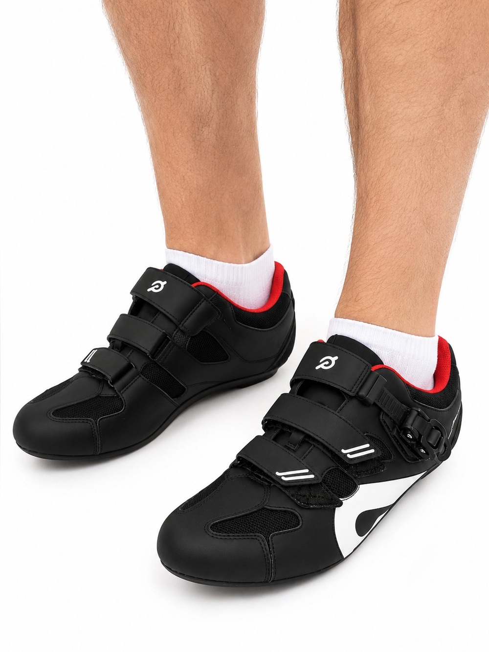 Size 48 (US 14) Peloton Men’s Cycling Shoes Black Red Indoor Spin Bike